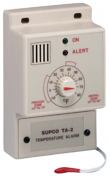 Temperature Alarms; Minimum Temperature (Deg F - 3 Decimals): -10 ; Maximum Temperature (F) ( - 0 Decimals): 80 ; Height (Decimal Inch): 1.6250 ; Depth (Decimal Inch): 4.8750 ; Width (Decimal Inch - 4 Decimals): 3.0000 ; Type: Temperature Alarm