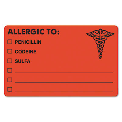 LABEL,ALLERGIC TO:PENC,OE