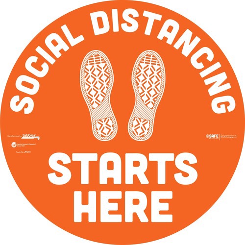 DECAL;FLOOR;VINYL;ORANGE