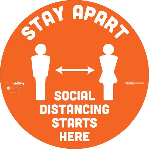 DECAL;FLOOR;VINYL;ORANGE