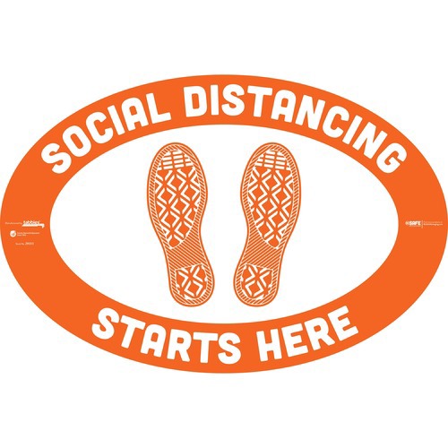 DECAL;FLOOR;VINYL;ORANGE