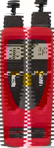 Accurate up to 0.02%, Contact and Noncontact Tachometer