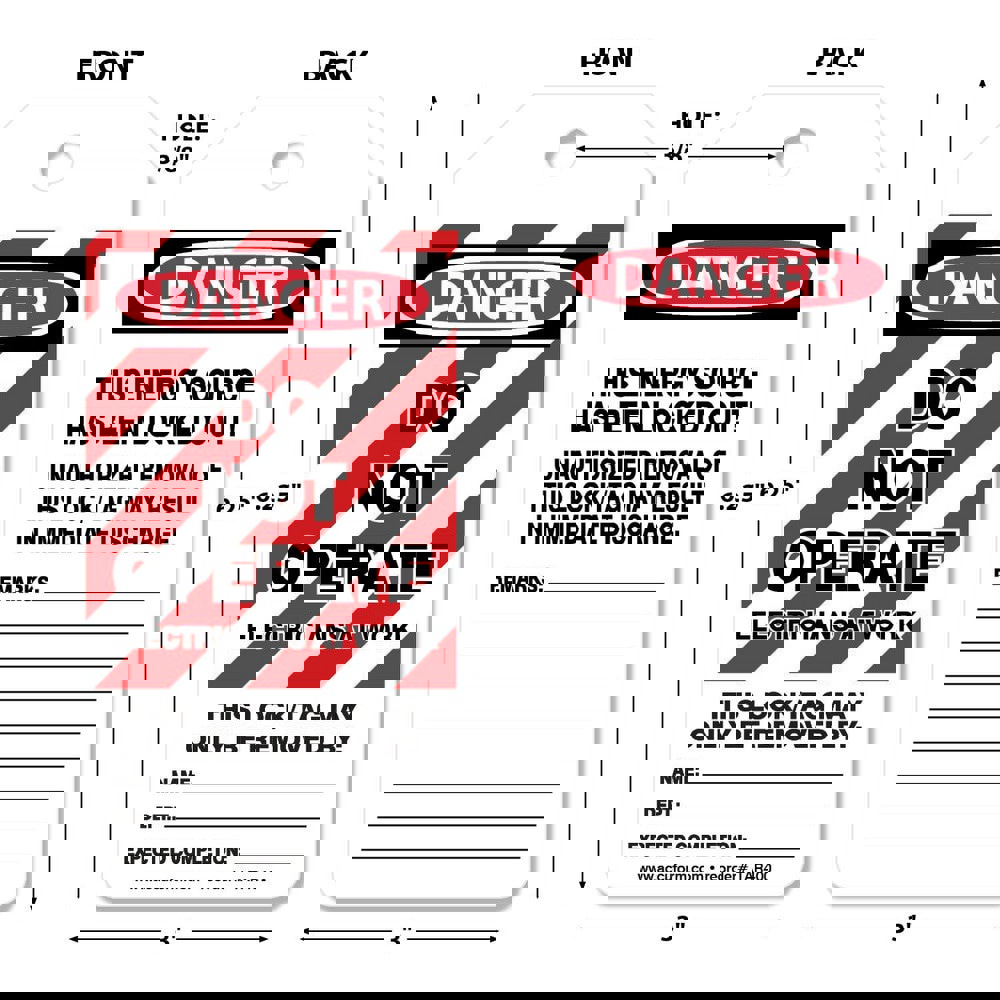 Safety & Facility Tags; Message Type: Lo
