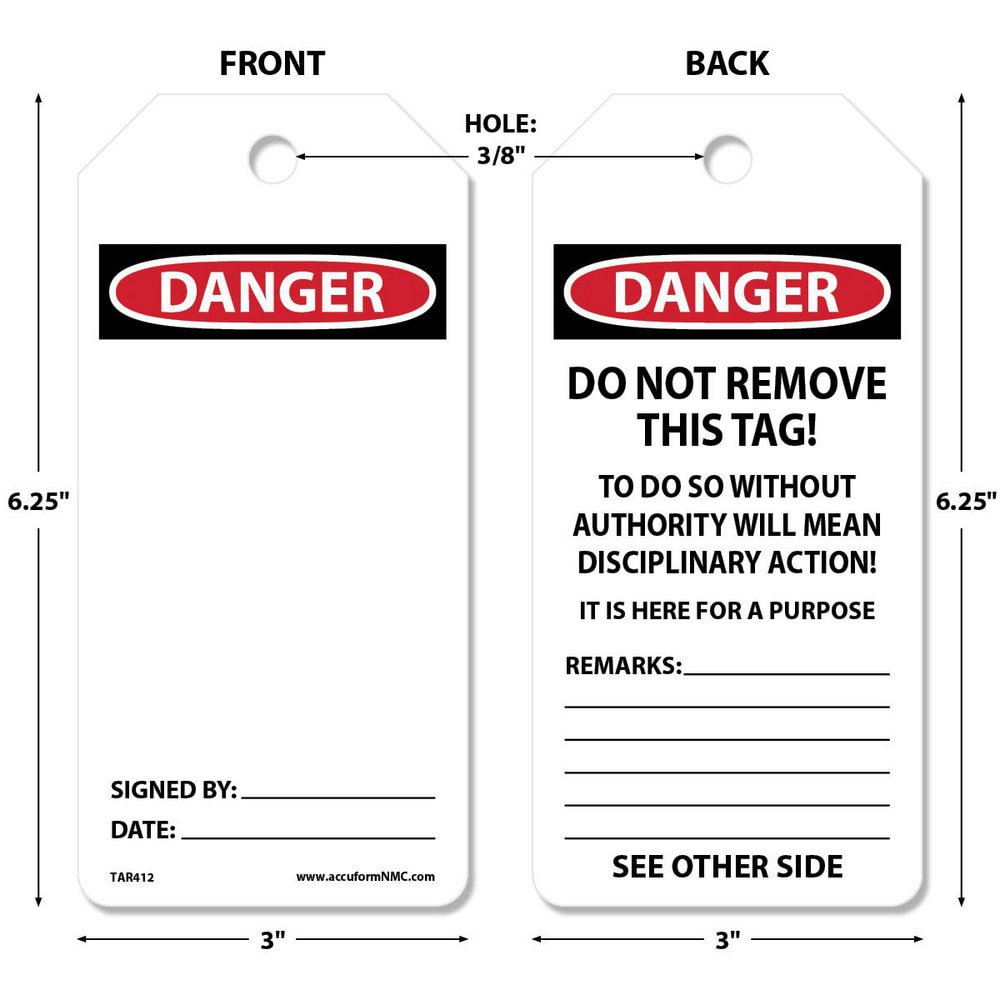 Blank Tag: Rectangle, 6-1/4