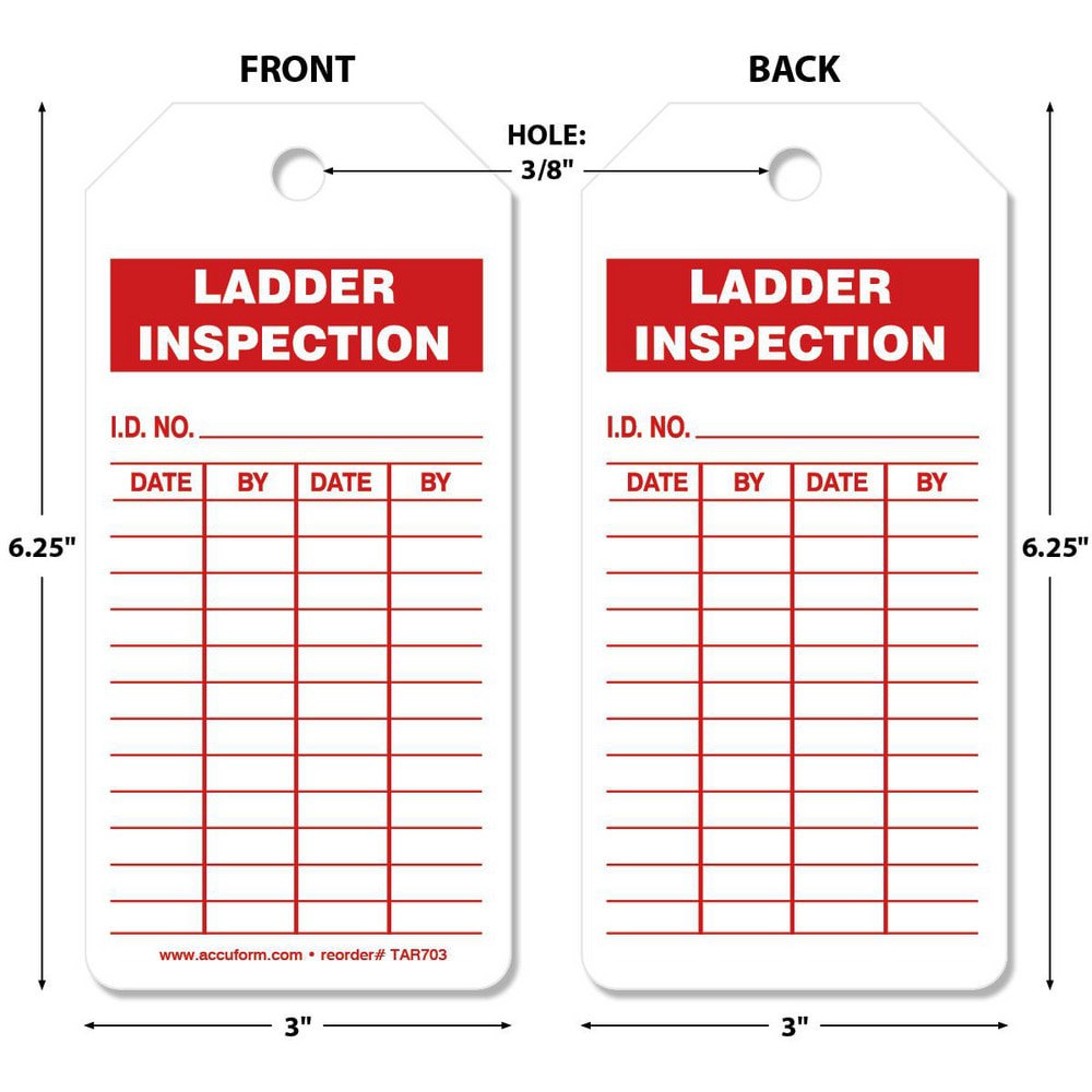 Inspection Tag: Rectangle, 6-1/4
