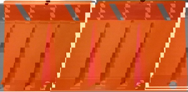 Traffic Barricades; Barricade Type: Barricade Rail ; Barricade Height (Inch): 33-3/4 ; Material: Polyethylene ; Barricade Width (Inch): 19 ; Reflective: Yes; Yes ; Compliance: DOT
