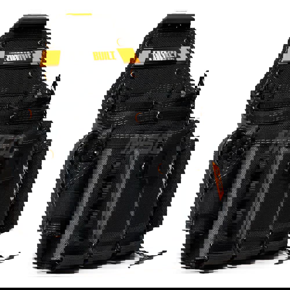 Tool Pouch: 11 Pockets, Polyester, Black