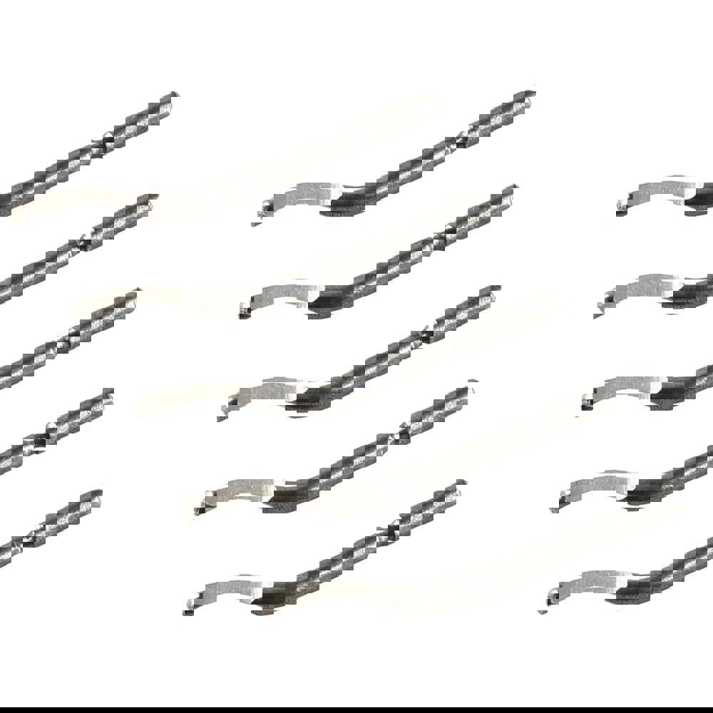 Cross, Square & Star Pad Mandrels; Blade Type: Deburring Blade ; Blade Material: Steel ; Hole Chamfer Type: Front ; Blade Orientation: Bi-Directional ; Maximum Head Diameter: 5mm ; UNSPSC Code: 23241603