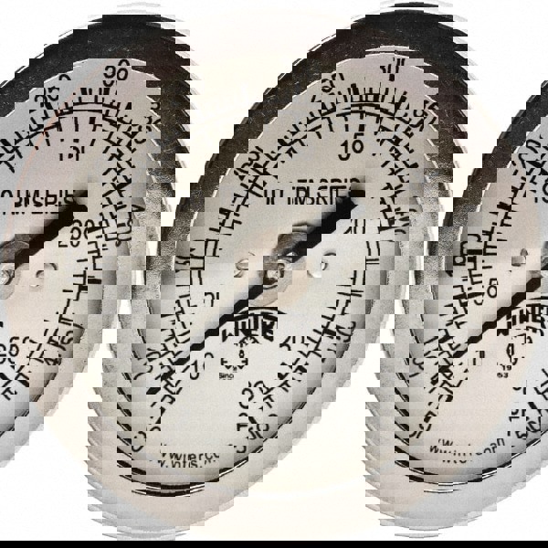 Bimetal Dial Thermometer: 50 to 500 &deg; F, 2