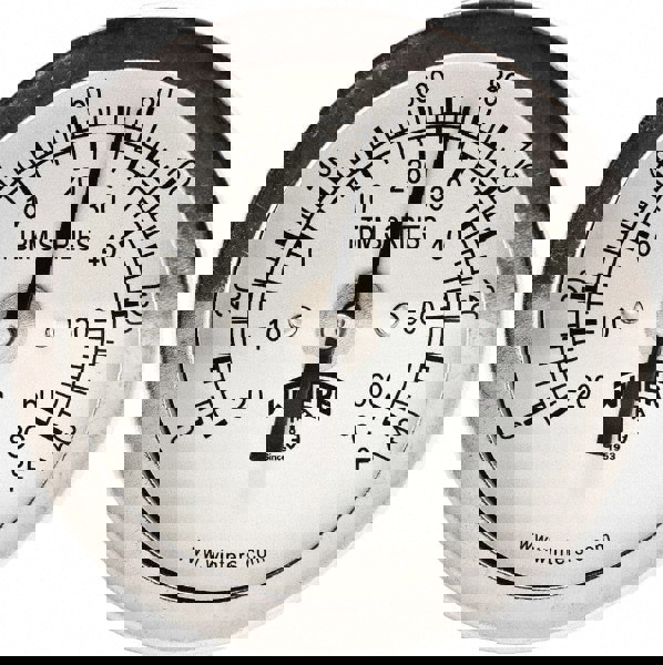 Bimetal Dial Thermometer: 0 to 140 &deg; F, 2