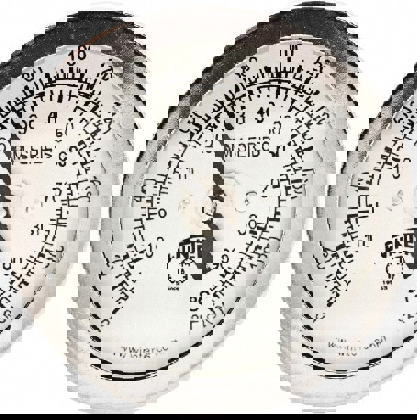 Bimetal Dial Thermometer: 0 to 200 &deg; F, 2