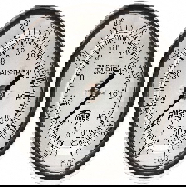 Bimetal Dial Thermometer: 50 to 400 &deg; F, 2