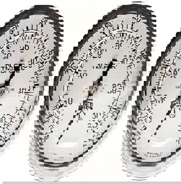 Bimetal Dial Thermometer: 0 to 750 &deg; F, 3