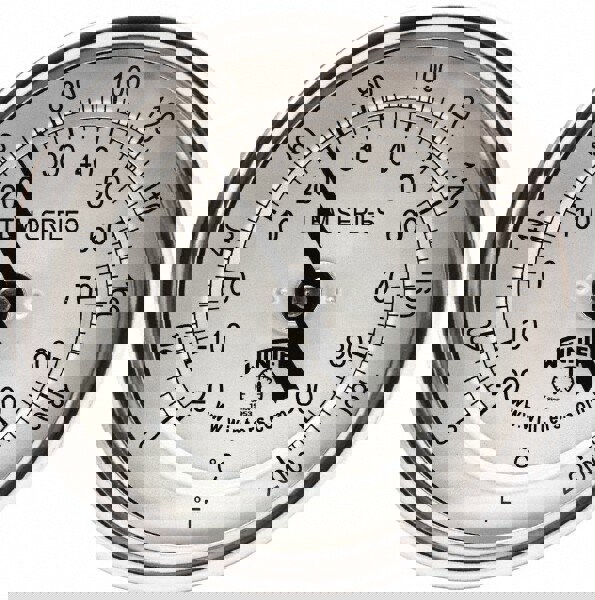 Bimetal Dial Thermometer: 0 to 200 &deg; F, 3
