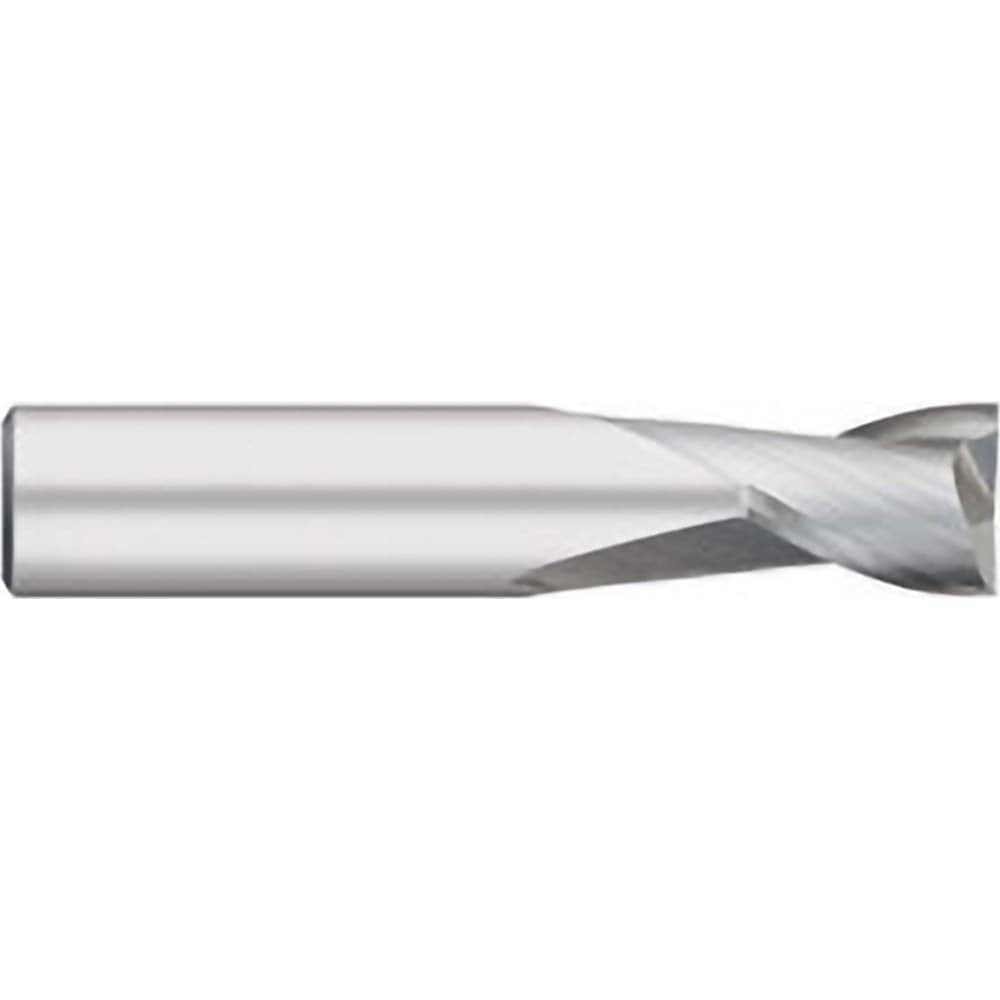 Square End Mill: 1'' Dia, 1-1/4'' LOC, 1'' Shank Dia, 3-1/2'' OAL, 2 Flutes, Solid Carbide