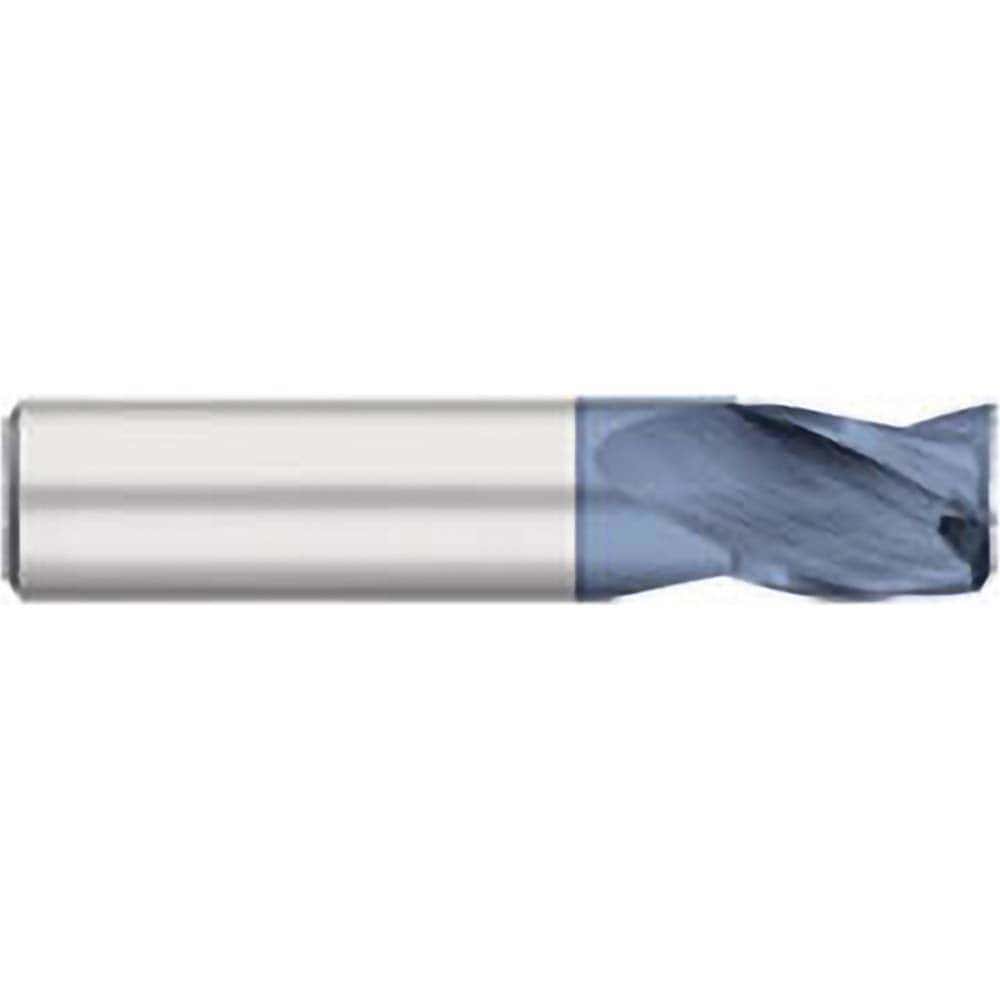 Square End Mill: 0.2188'' Dia, 7/16'' LOC, 1/4'' Shank Dia, 2'' OAL, 3 Flutes, Solid Carbide