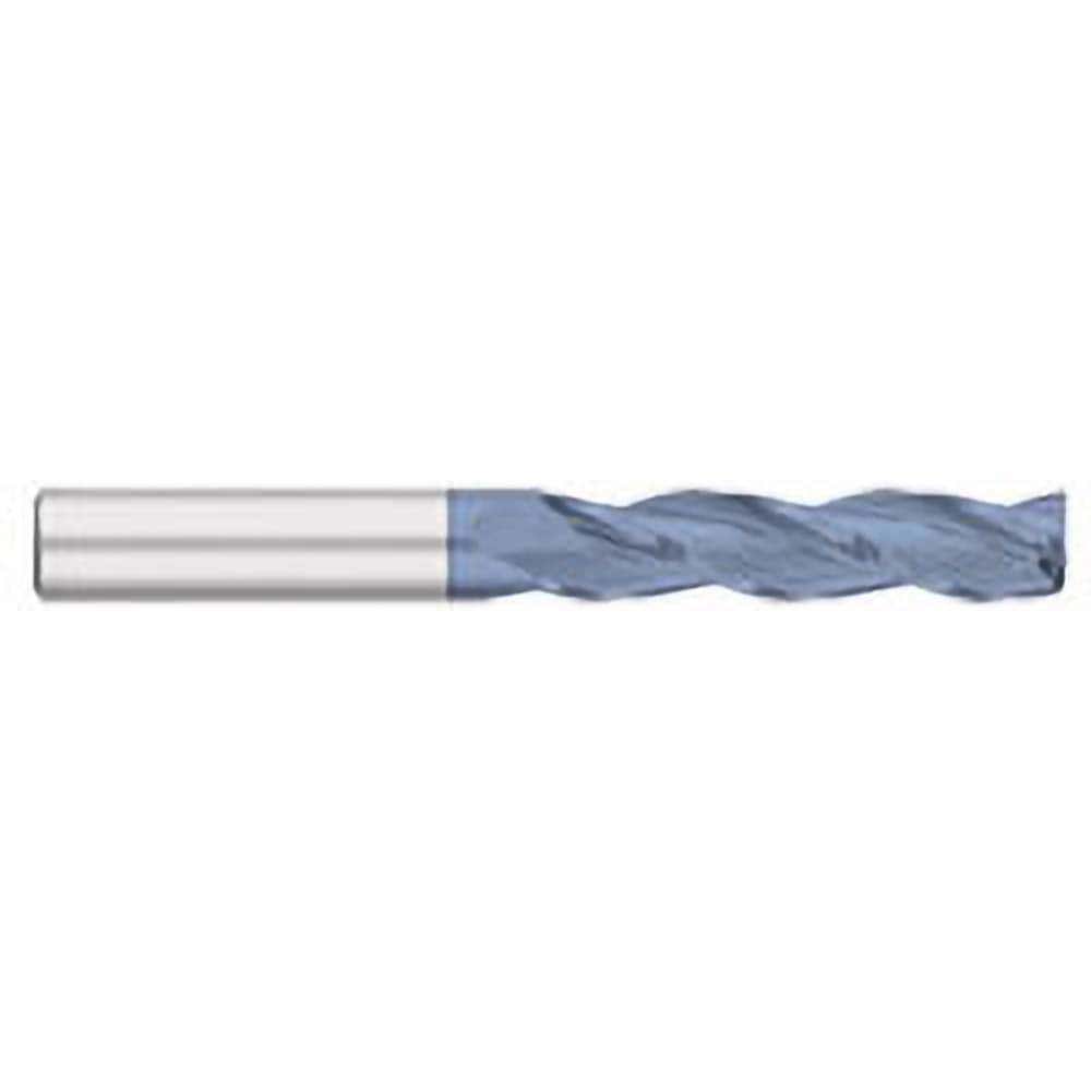 Square End Mill: 1'' Dia, 3'' LOC, 1'' Shank Dia, 6'' OAL, 3 Flutes, Solid Carbide