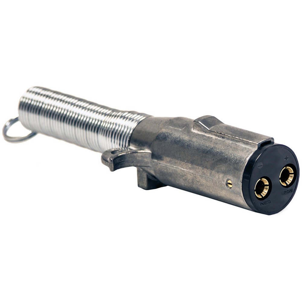 Automotive Wiring Connectors; Product Type: Trailer Connector ; Fits Vehicle Make: Universal ; Material: Die-Cast Zinc ; Warranty: 1 Year ; Number Of Pins: 2 ; UNSPSC Code: 39121409