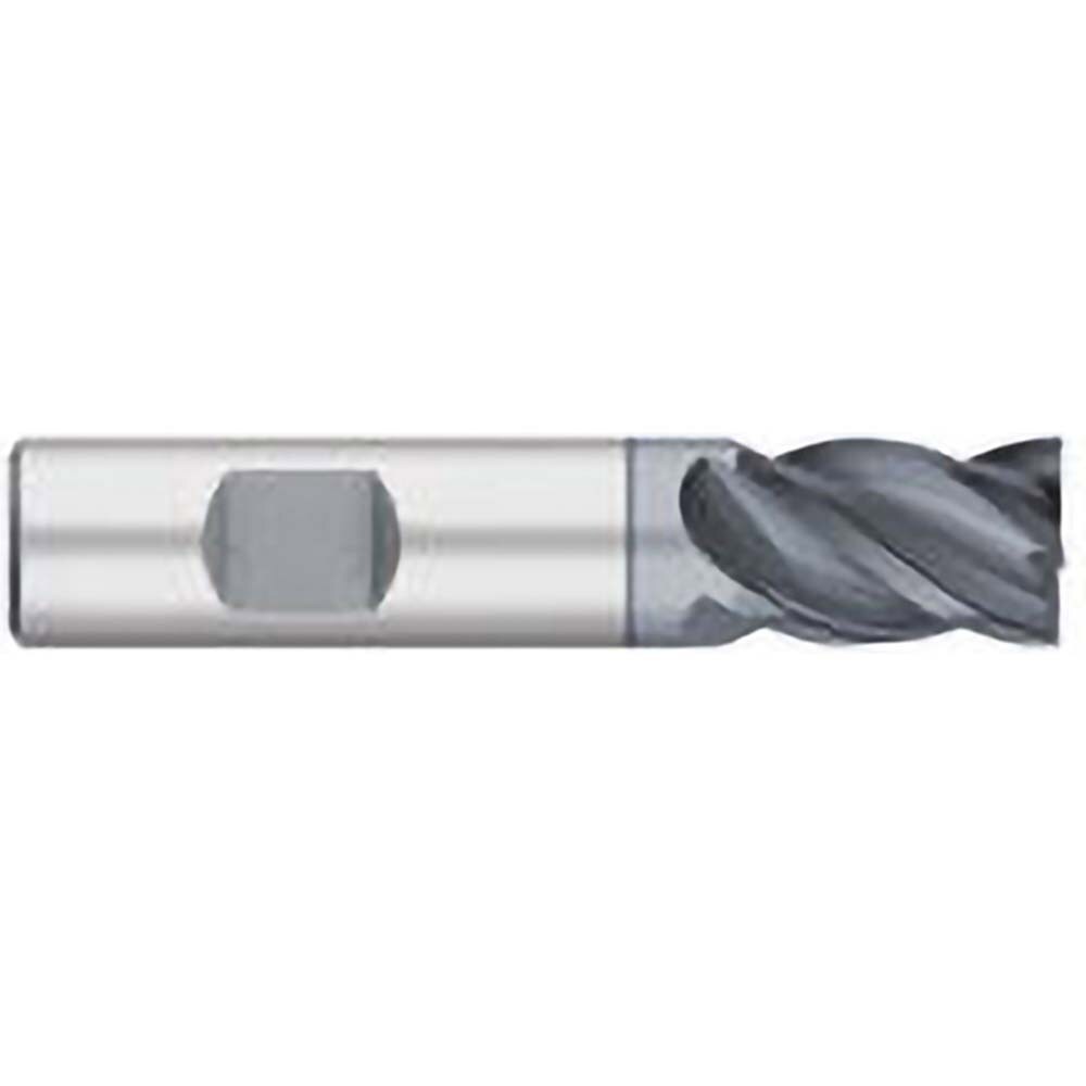 Square End Mill: 3/4'' Dia, 1'' LOC, 3/4'' Shank Dia, 3'' OAL, 4 Flutes, Solid Carbide