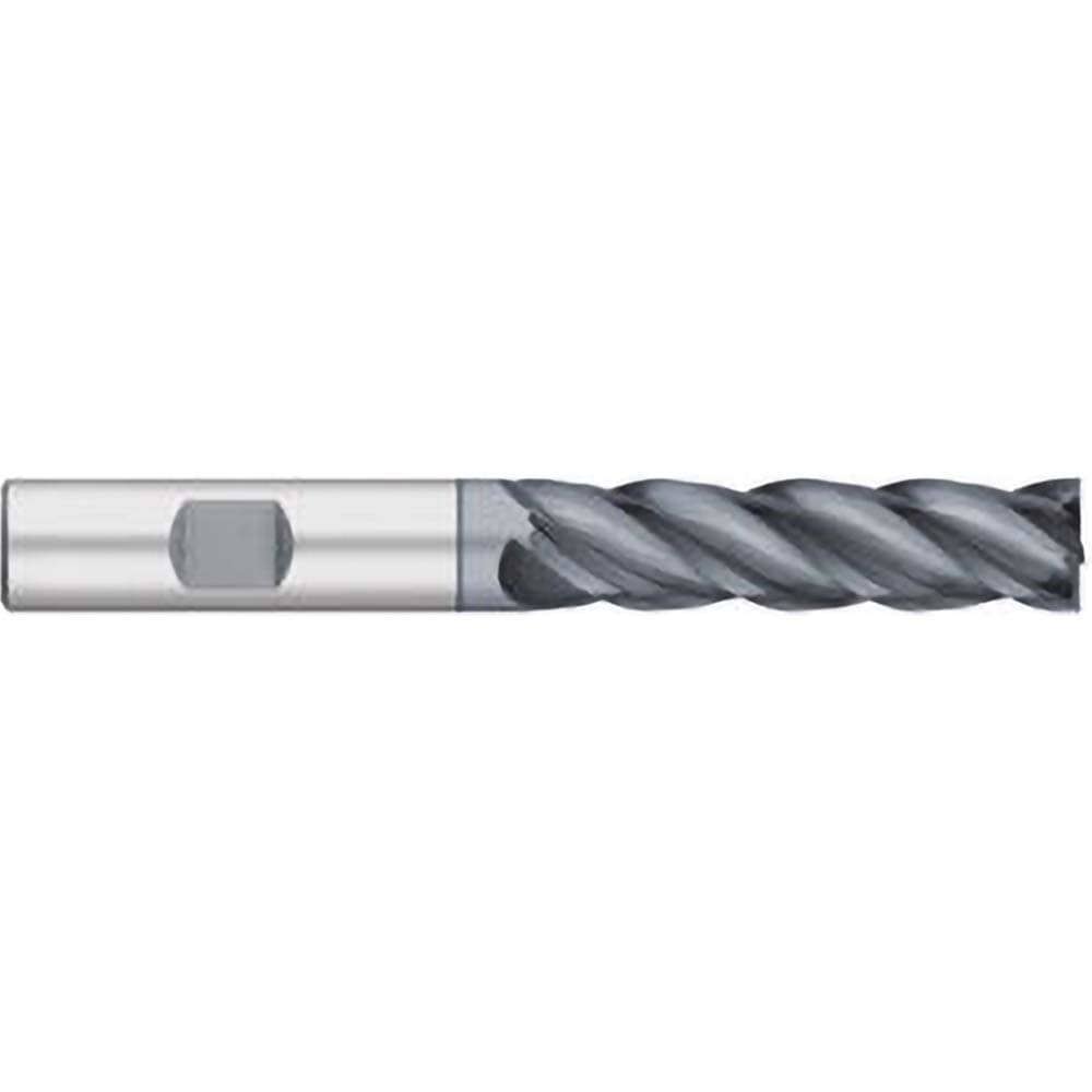 Square End Mill: 3/4'' Dia, 2-1/4'' LOC, 3/4'' Shank Dia, 5'' OAL, 4 Flutes, Solid Carbide
