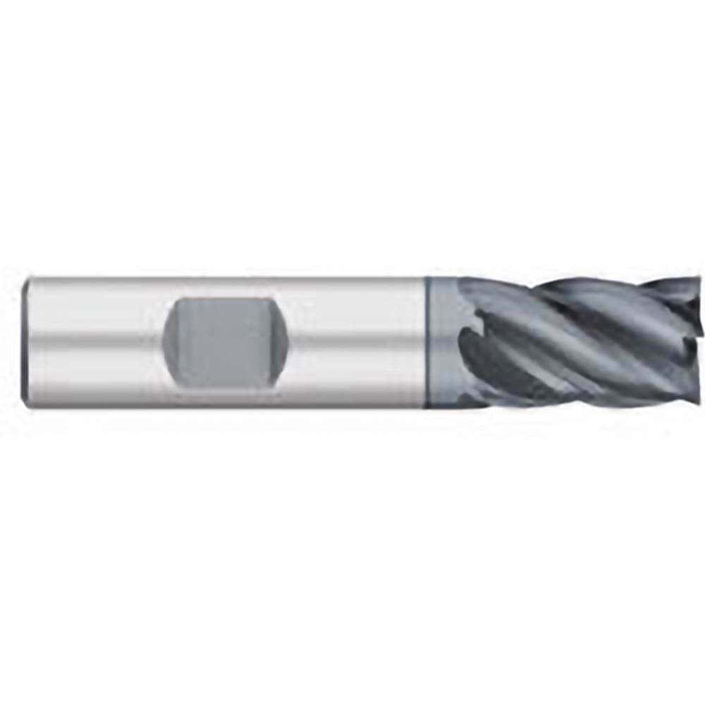 Square End Mill: 3/4'' Dia, 1'' LOC, 3/4'' Shank Dia, 3'' OAL, 5 Flutes, Solid Carbide