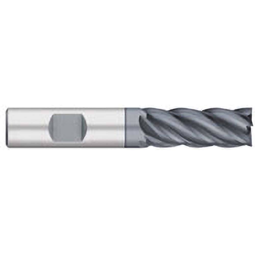 Square End Mill: 3/4'' Dia, 1-5/8'' LOC, 3/4'' Shank Dia, 4'' OAL, 5 Flutes, Solid Carbide