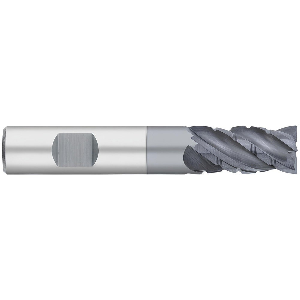 Corner Radius & Corner Chamfer End Mills; Mill Diameter (Inch): 1/2 ; Mill Diameter (Decimal Inch): 0.5000 ; Number Of Flutes: 4 ; Length of Cut (Inch): 1 ; Single Or Double End: Single ; End Mill Material: Solid Carbide