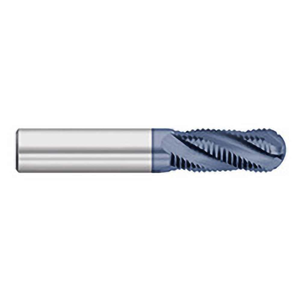 Roughing End Mills; Mill Diameter (Inch): 5/16; Mill Diameter (Decimal Inch): 0.3125; Number of Flutes: 4; Pitch: Fine; Length of Cut (Inch): 7/8; Length of Cut (Decimal Inch): 0.8750; Shank Diameter (Inch): 5/16; 0.3125; Shank Diameter (mm): 0.3125; Shan