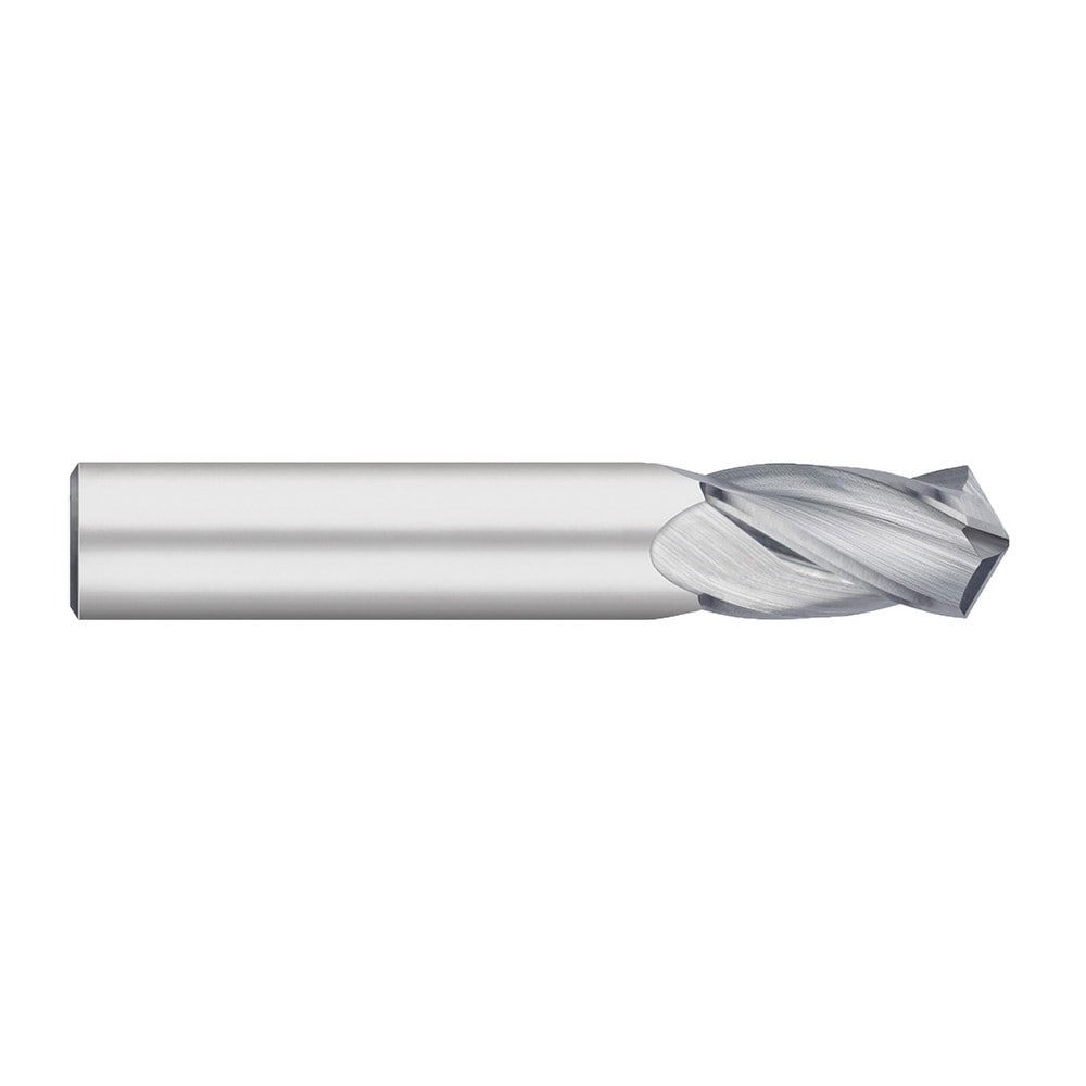 Drill Mills; Mill Diameter (Inch): 1/8 ; Mill Diameter (Decimal Inch): 0.1250 ; Length of Cut (Inch): 1/2 ; Number Of Flutes: 4 ; End Mill Material: Solid Carbide ; Shank Diameter (Inch): 1/8