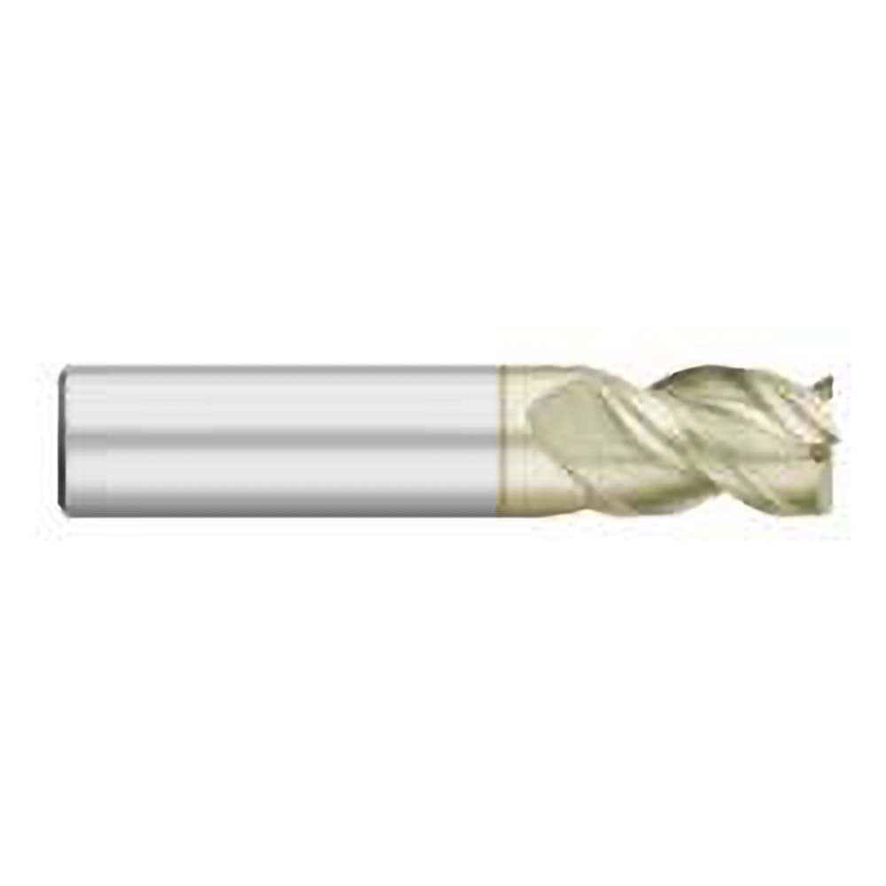 Square End Mill: 1'' Dia, 1-1/4'' LOC, 1'' Shank Dia, 3-1/2'' OAL, 3 Flutes, Solid Carbide