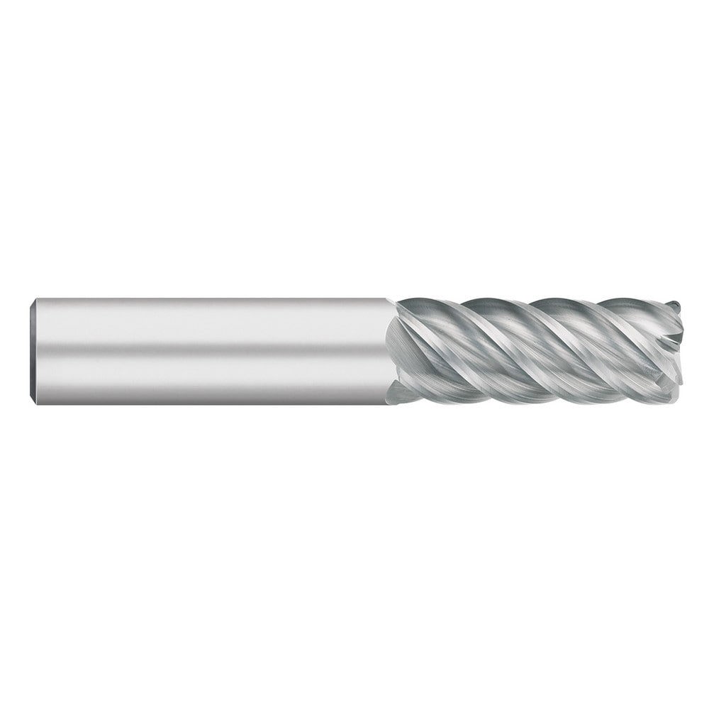 Corner Radius & Corner Chamfer End Mills; Mill Diameter (Inch): 3/8in ; Mill Diameter (Decimal Inch): 0.3750in ; Number Of Flutes: 5 ; Length of Cut (Inch): 1in ; Single Or Double End: Single ; End Mill Material: Solid Carbide