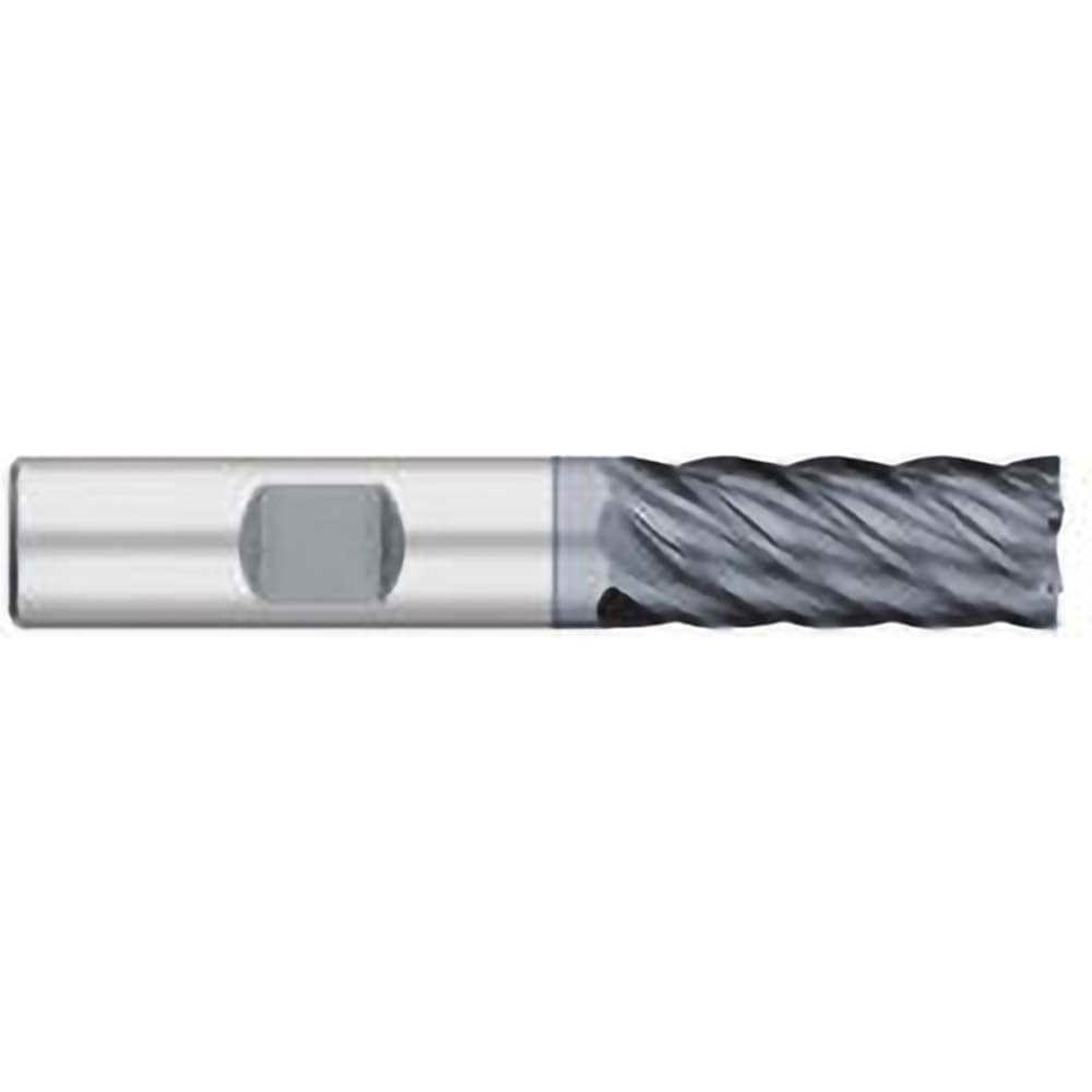 Square End Mill: 3/4'' Dia, 1-5/8'' LOC, 3/4'' Shank Dia, 4'' OAL, 6 Flutes, Solid Carbide