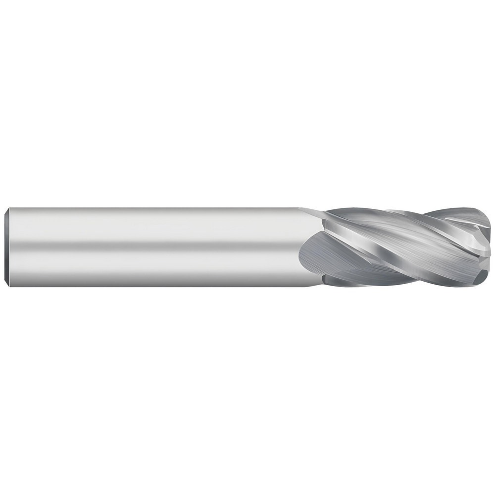 Corner Radius End Mill: 1/4