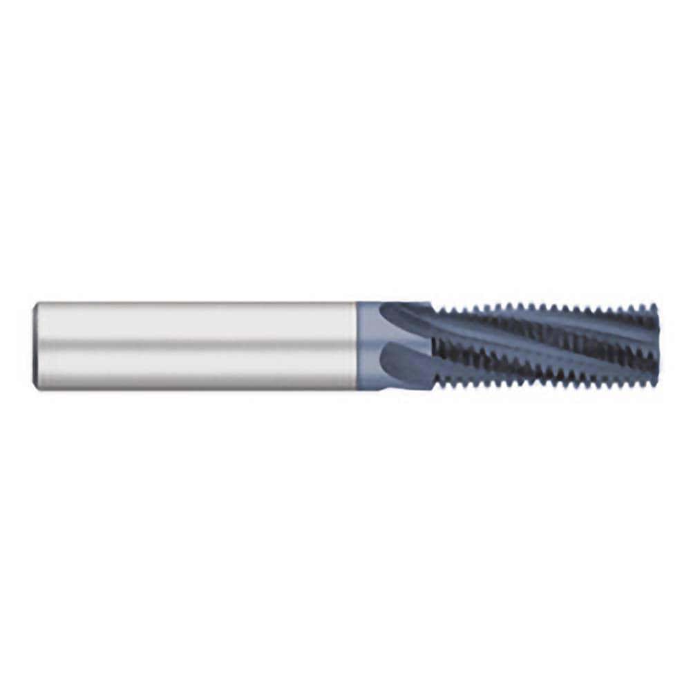 Helical Flute Thread Mill: 9/16-18, Internal/External, 4 Flute, 1/2