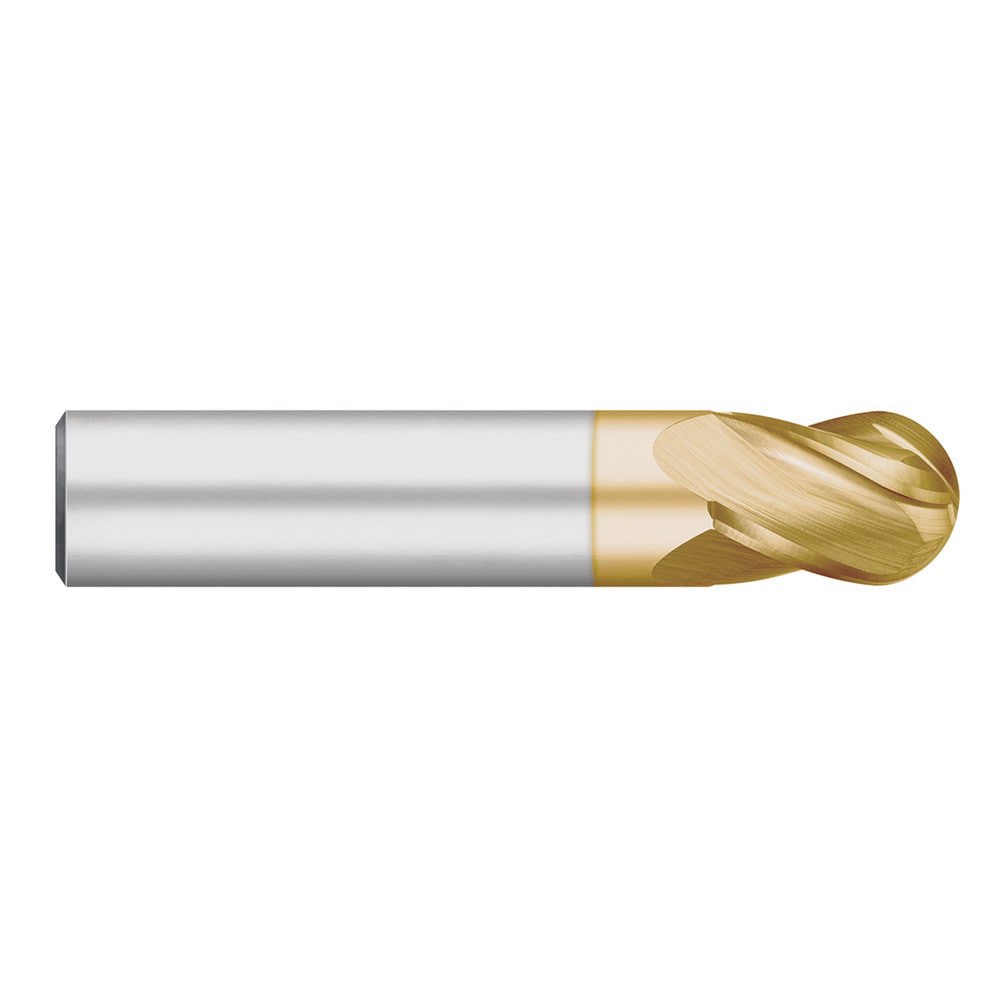 Ball End Mills; Mill Diameter (Inch): 1in ; Mill Diameter (Decimal Inch): 1.0000in ; Number Of Flutes: 4 ; End Mill Material: Solid Carbide ; Length of Cut (Inch): 1-1/4in ; Shank Diameter (Inch): 1in