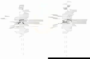 CCY WHIT 52 CEIL FAN 5BLD W/ LED