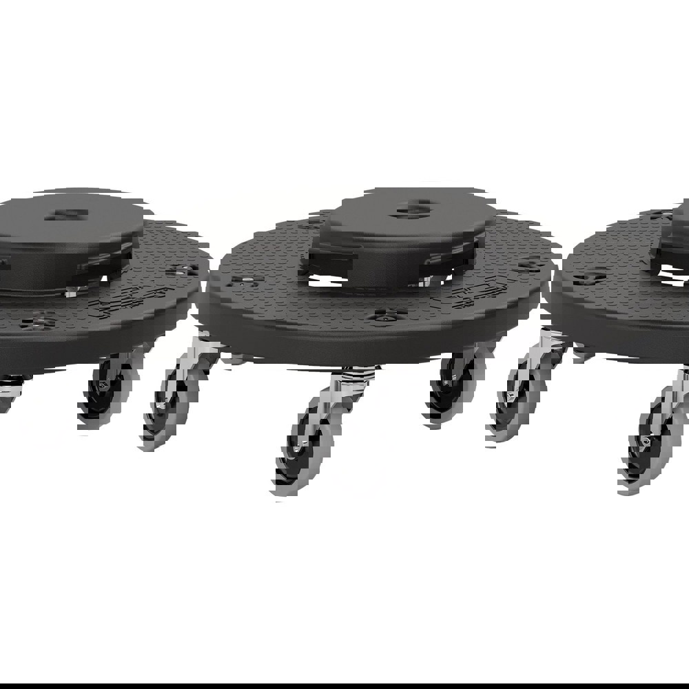 Trash Can Dollies; Product Type: Caster Dolly ; Dolly Shape: Round ; Compatible Container Capacity: Suncast 32, 44 & 55 Gallon Trash Cans ; Compatible Container Series: Suncast Commerical Slim Trash Cans ; Material: HDPE ; Load Capacity: 350