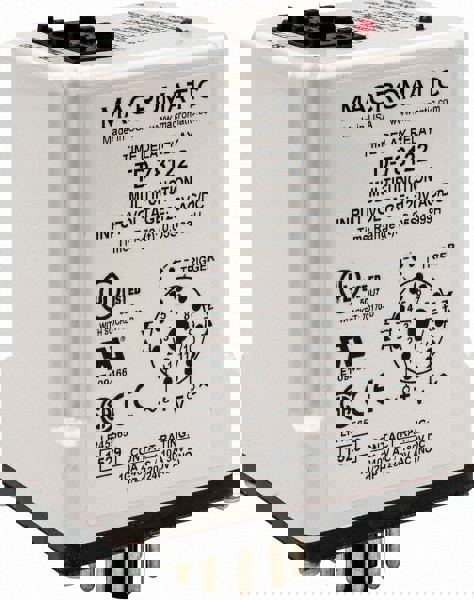 11 Pin, 999 hr Delay, Multiple Range DPDT Time Delay Relay