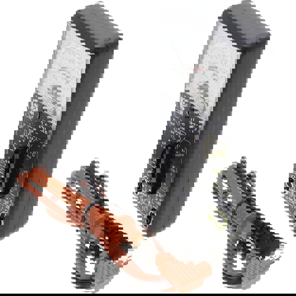 Multimeters; Multimeter Type: Analog ; Measures: AC Voltage; Amps; DC Voltage ; Maximum AC Current (mA): 250 ; Maximum DC Current (A): 500 ; Maximum AC Current (A): 500 ; UNSPSC Code: 41113630