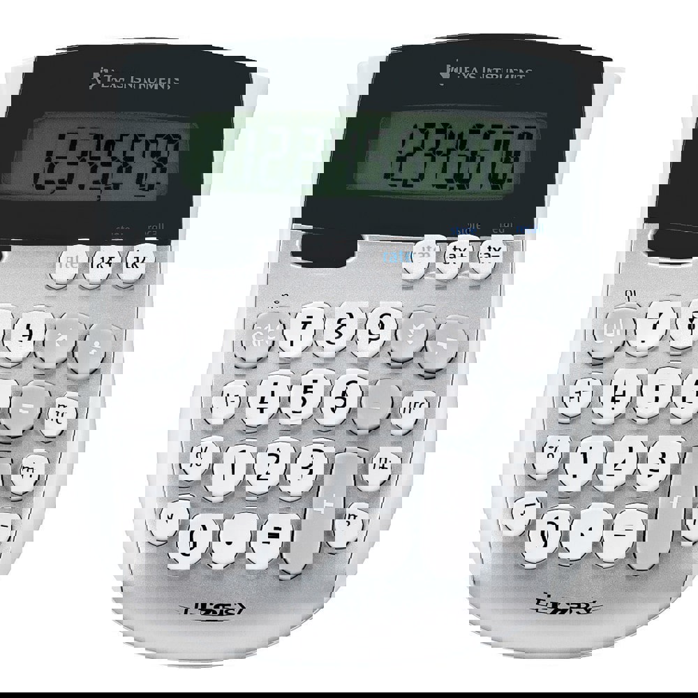 Calculators; Calculator Type: Basic ; Power Source: Battery; Solar ; Number Of Displayed Digits: 8 ; Display Type: LCD ; Color: Gray ; Display Size: 13.4 mm