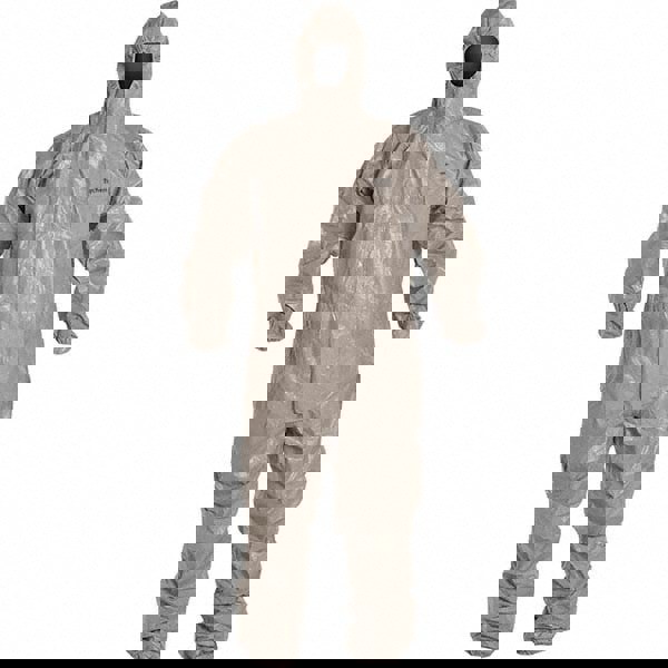 Non-Disposable Rain & Chemical-Resistant Coverall: Gray, Tychem