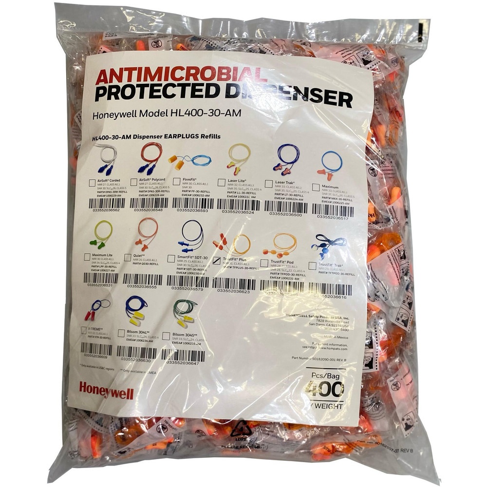 Earplug Dispensers & Refills; Plug Material: PU Foam TPU ; Plug Shape: Push-to-Fit ; Noise Reduction Rating (dB): 31.00 ; Dispensing Method: Pull Out ; Disposable: Yes ; Insertion Method: Roll Down