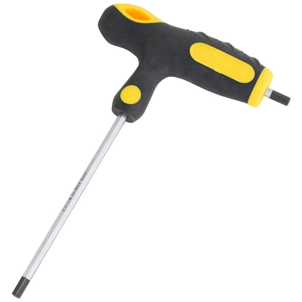 Hex Keys; End Type: Hex ; Hex Size (mm): 5.00 ; Handle Type: T-Handle ; Arm Style: Long ; Arm Length: 100mm ; Overall Length (Inch): 6