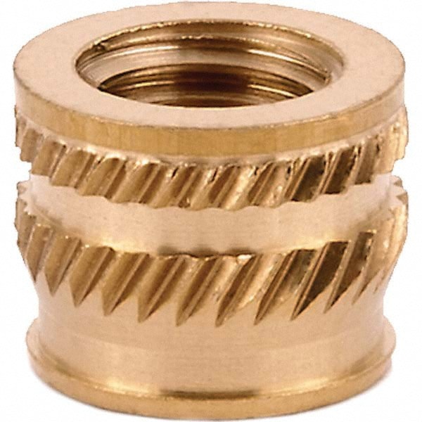 Tapered Hole Threaded Inserts; Product Type: Single Vane; System of Measurement: Metric; Thread Size (mm): M6x1.0; Overall Length (Decimal Inch): 0.3000; Thread Size: M6x1.0 mm; Insert Diameter (Decimal Inch): 0.3750; Pilot Diameter (Decimal Inch): 0.3540