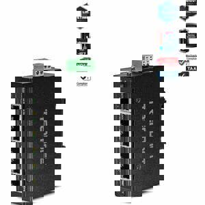 5-PORT INDUSTRIAL FAST ETHERNET DIN-RAIL
