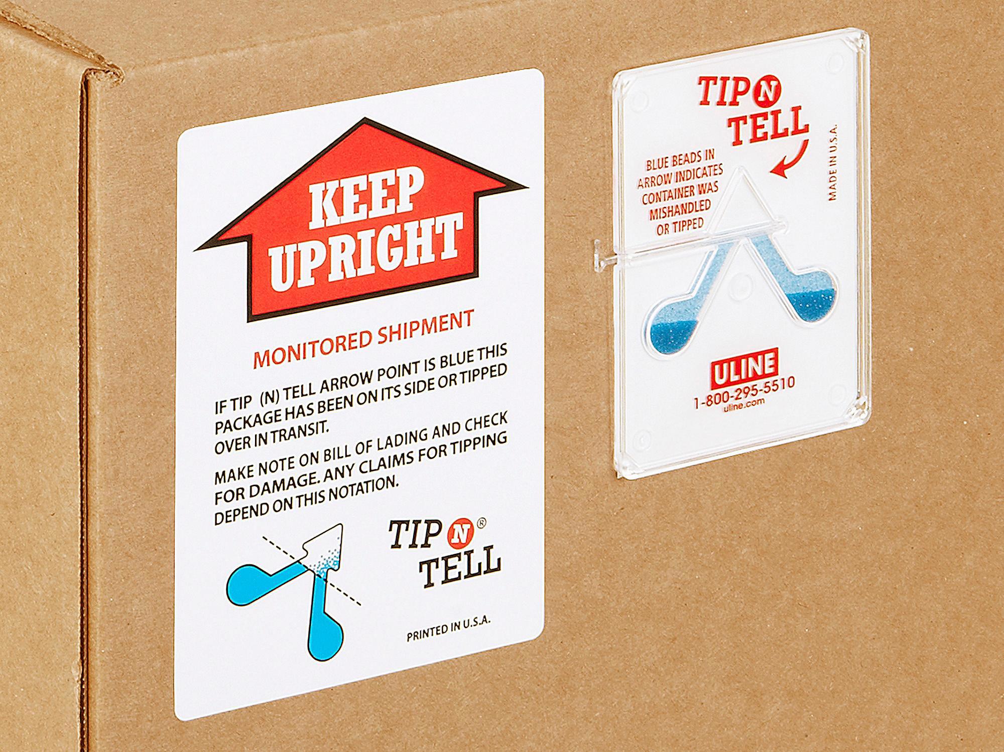 Pack of 100 Tip-N-Tell Concealed Damage Indicators Shipping Labels