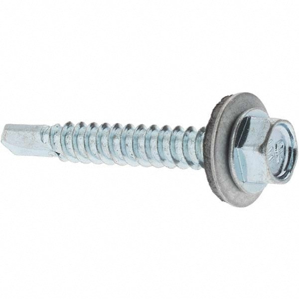#12, Hex Washer Head, Hex Drive, 1-1/2