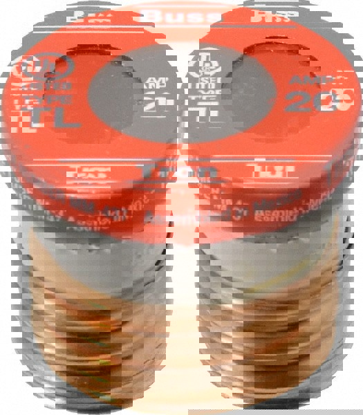 Plug Time Delay Fuse: 20 A, 2-1/4