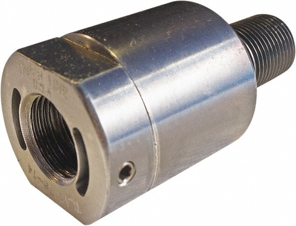Air Cylinder Self-Aligning Rod Coupler: 7/16-20 Thread, Use with Hydraulic & Pneumatic Cylinders