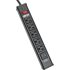 5OUT SURGE PROTECTOR STRIP 2 USB PORTS 6